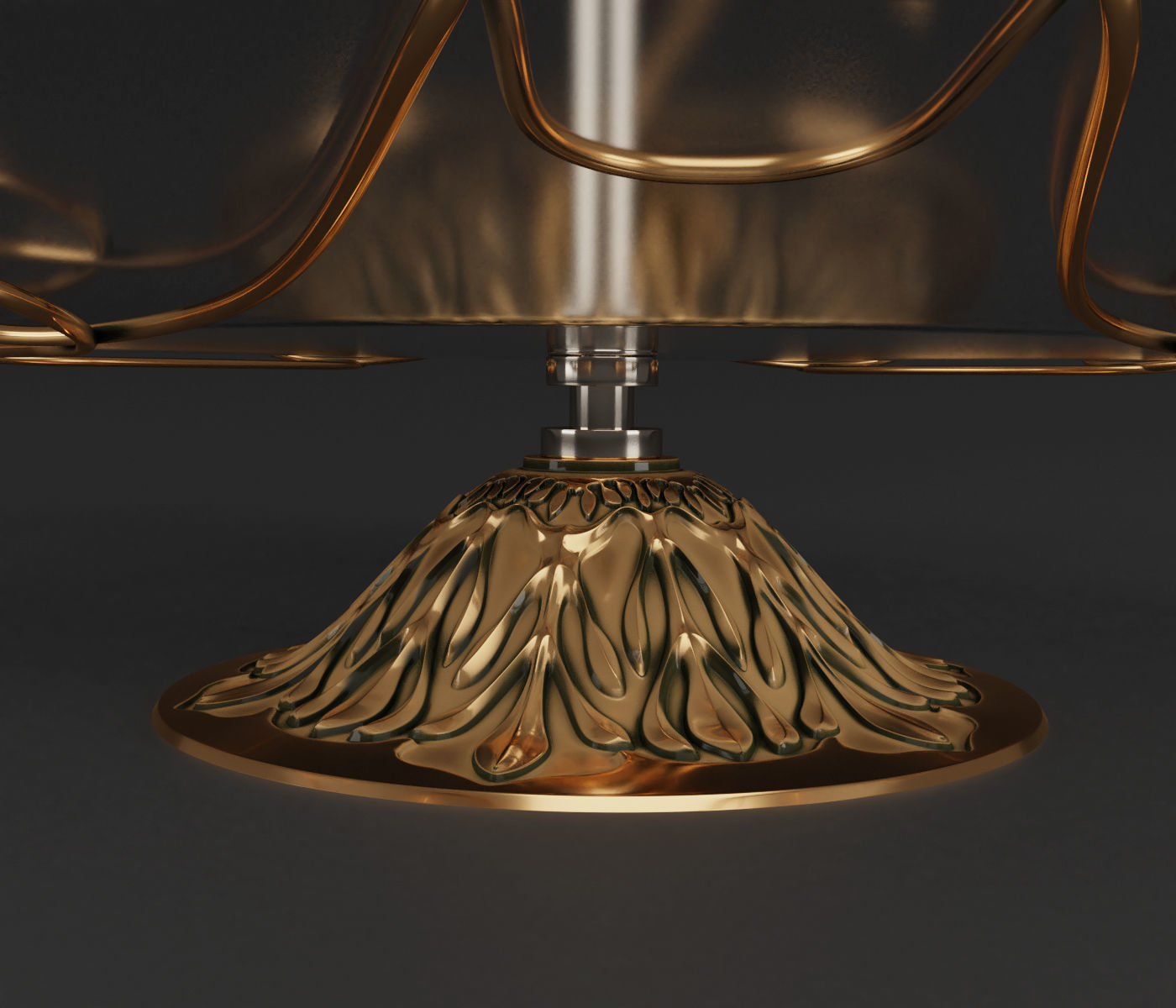 Two tier tray 3D model_3