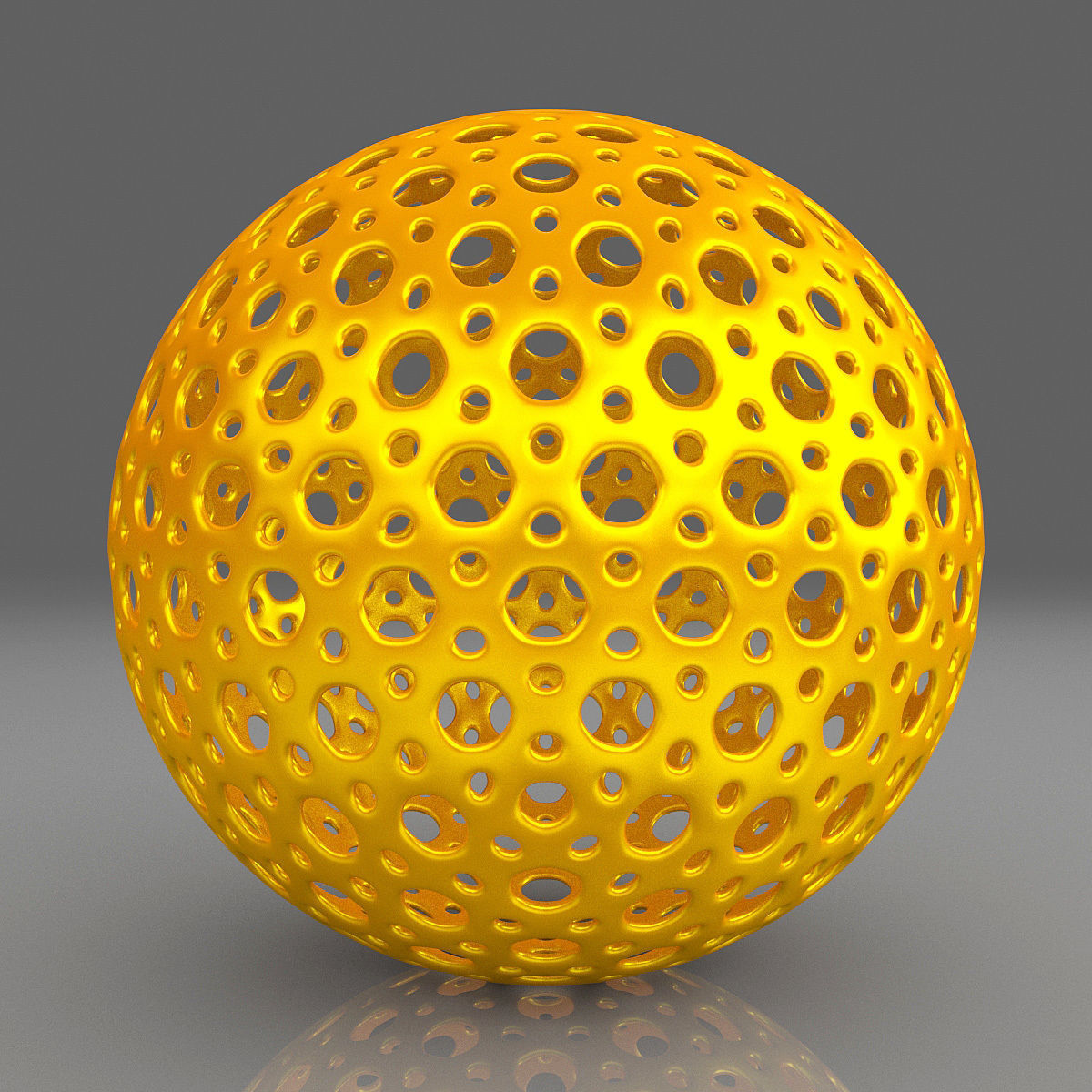 Perforated Sphere Shape 3D Print Model 3D Model 3D Printable CGTrader