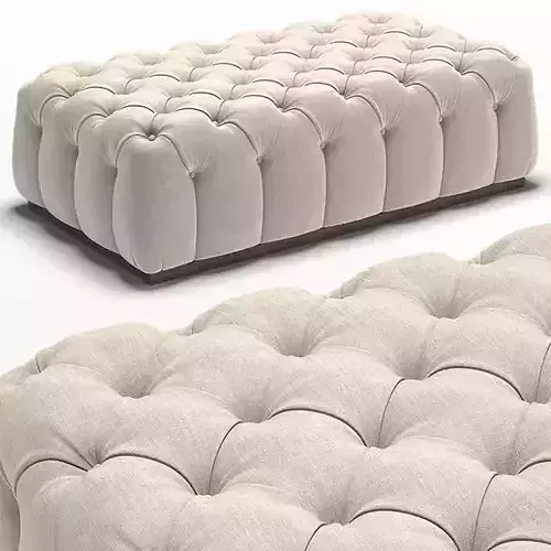 Adriana Hoyos Caramelo Quilted Ottoman 150