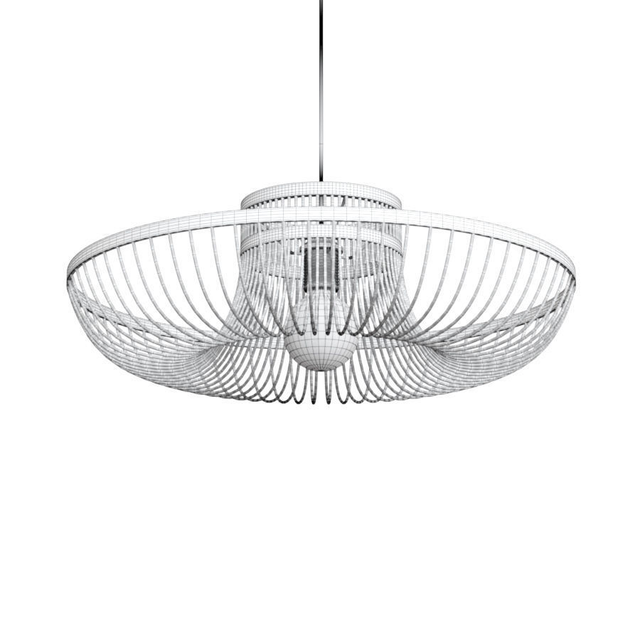 Luminaire sumbawa - suspension en bambou 3D model_5