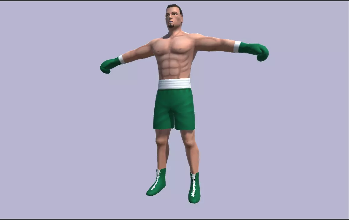 3D model Rigged Boxer VR / AR / low-poly | CGTrader
