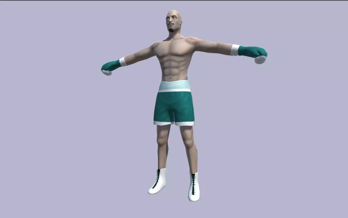 3D model Rigged Boxer VR / AR / low-poly | CGTrader