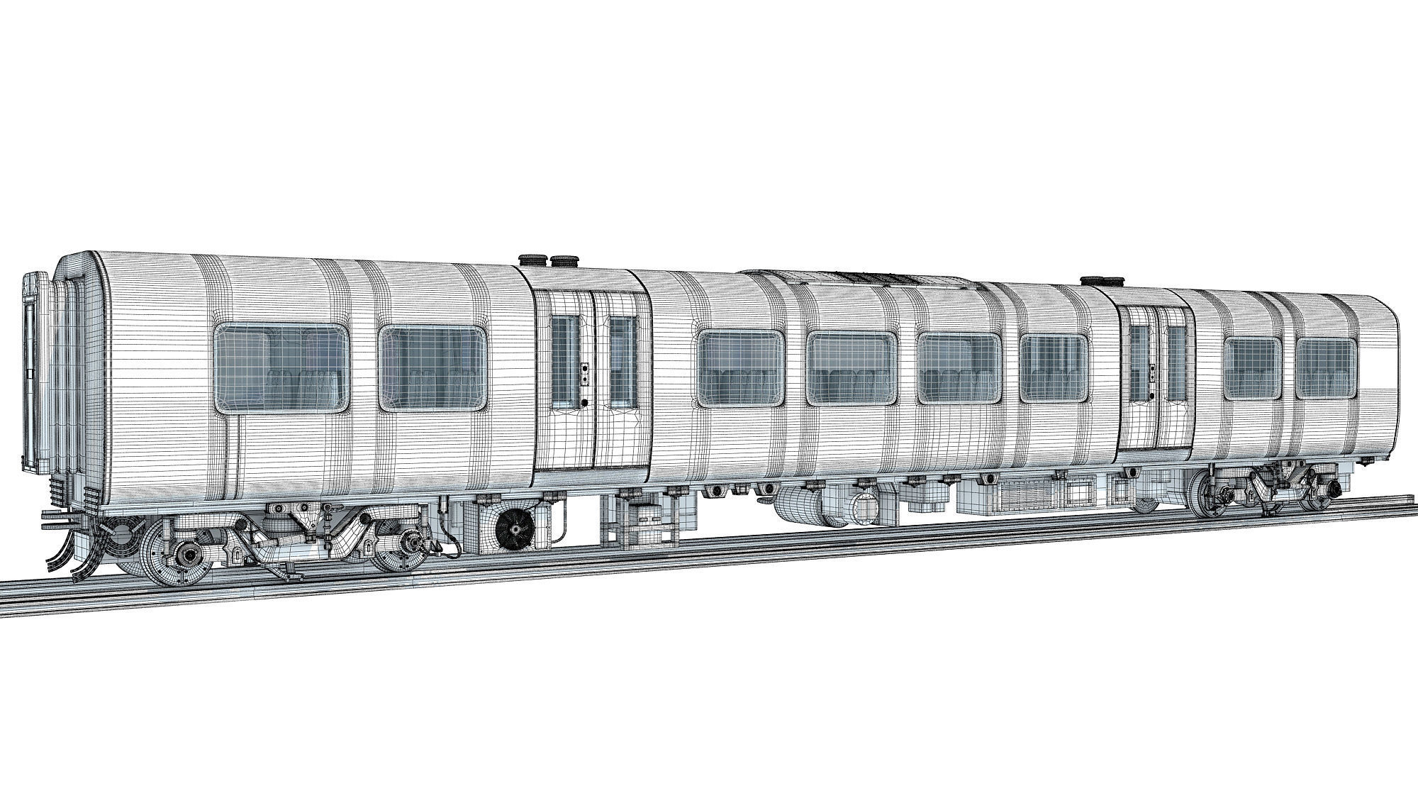 South West Rail Class Passenger Car 3D model_15