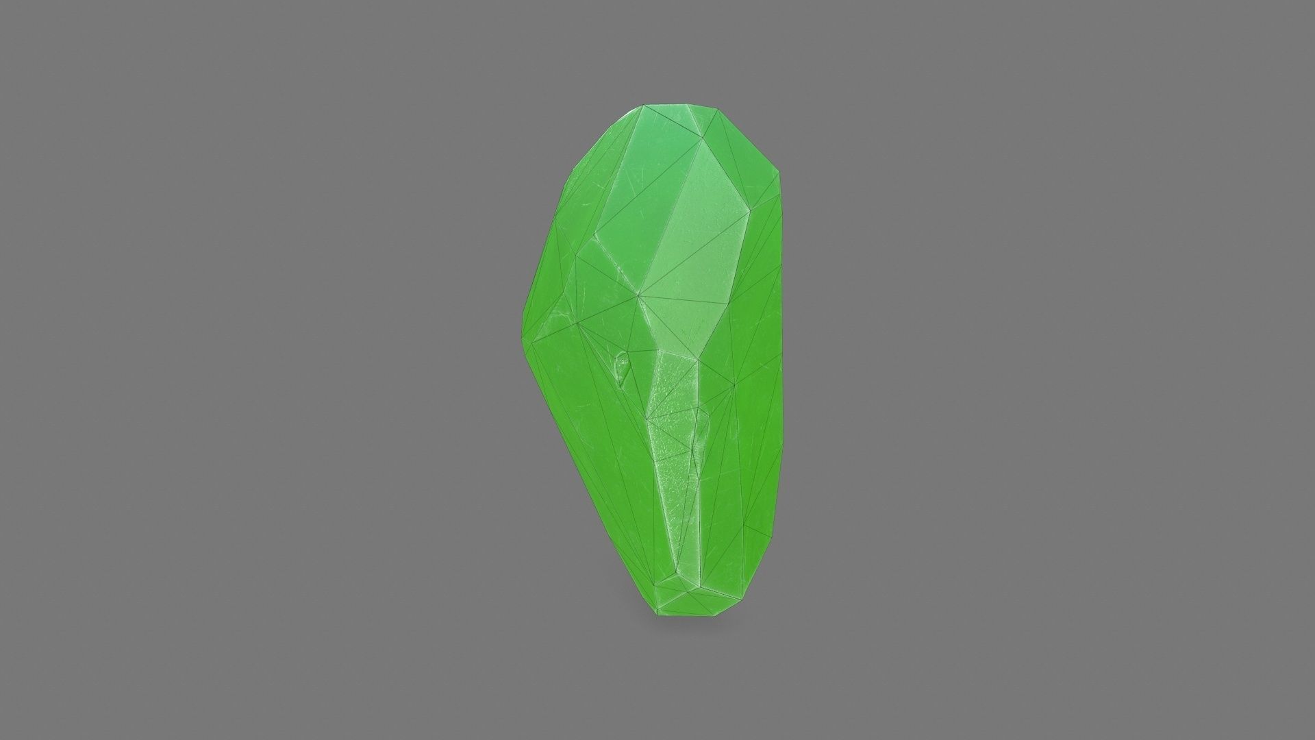 Crystal jade bead Low-poly 3D model_1