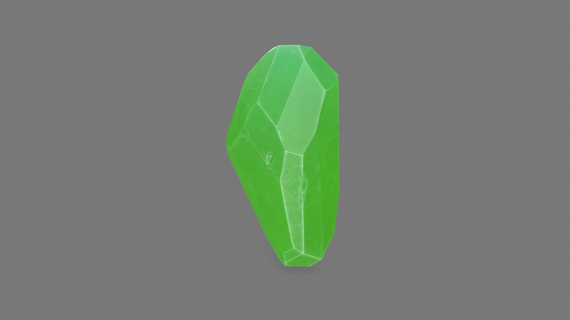 Crystal jade bead Low-poly 3D model_2