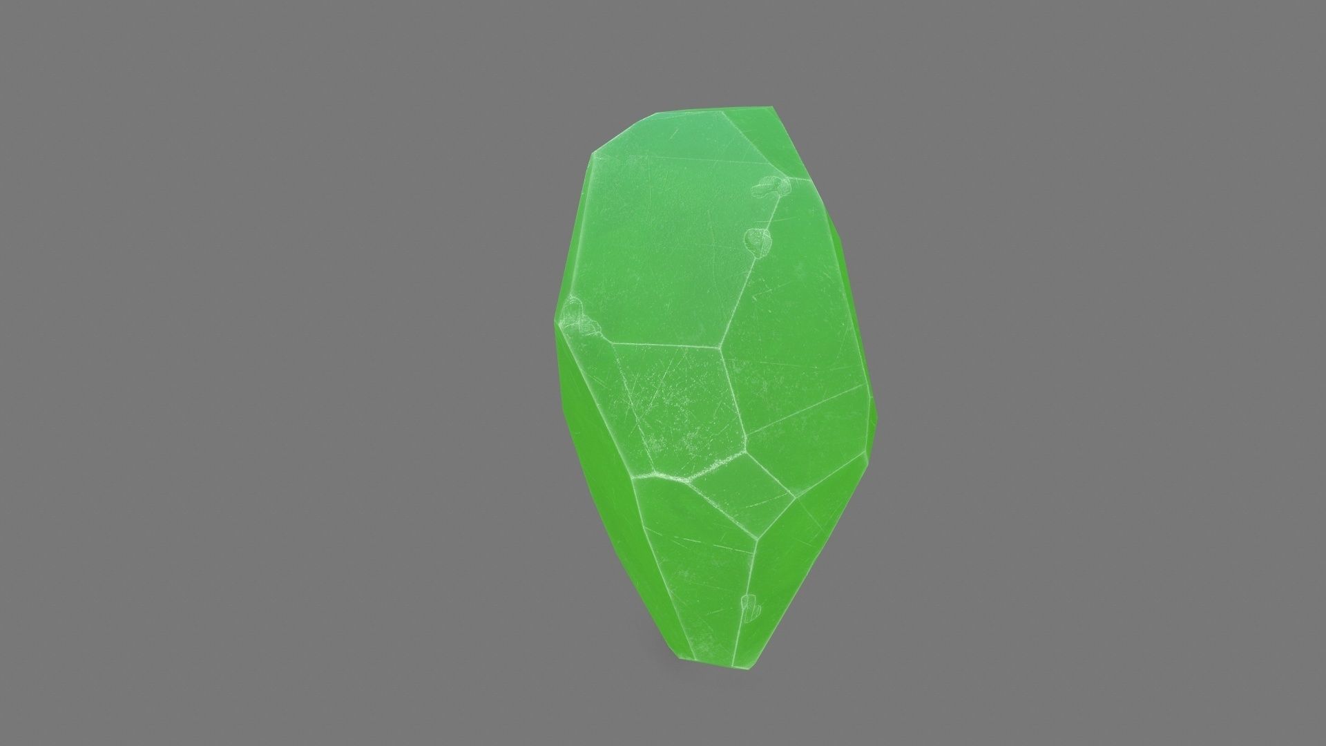 Crystal jade bead Low-poly 3D model_4