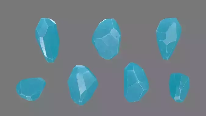 Crystal turquoise quartz cabochon