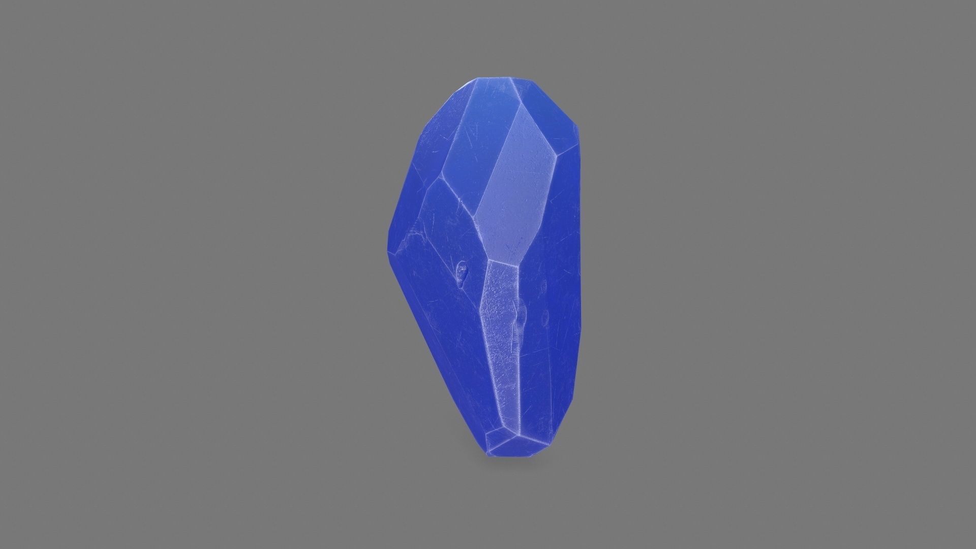 Crystal stone Low-poly 3D model_2