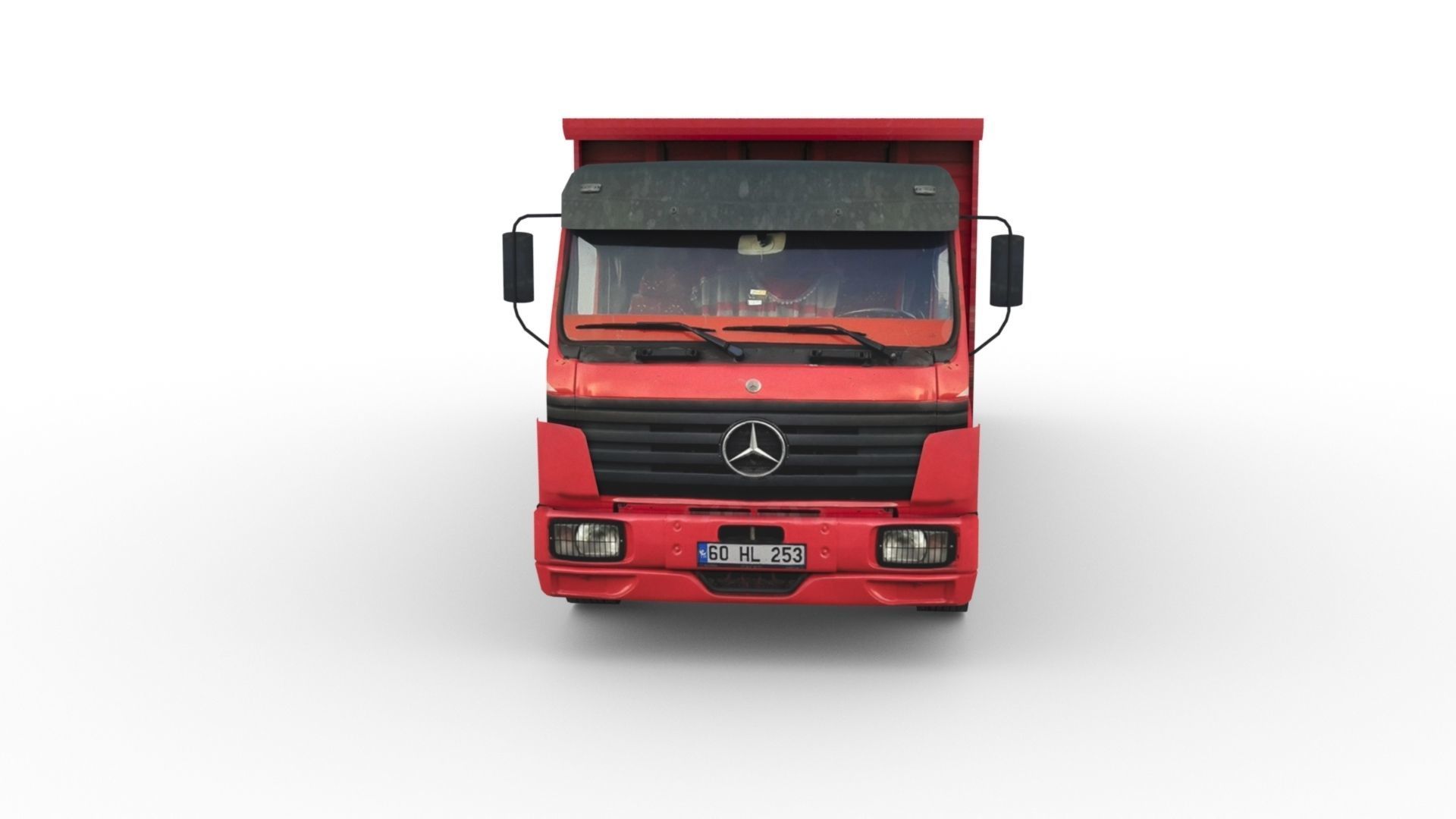 Low poly Mercedes-Benz 2521 Truck  Low-poly 3D model_23