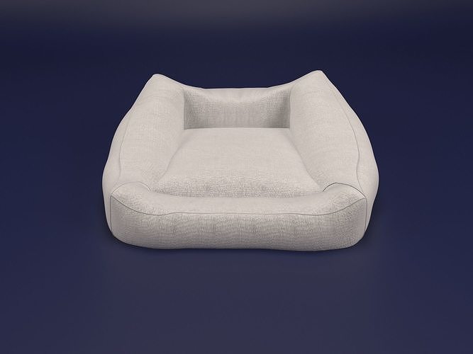 Fluffy Dog Bed 3D model