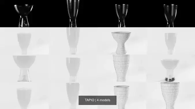 TAPIO photograph of glass vase
