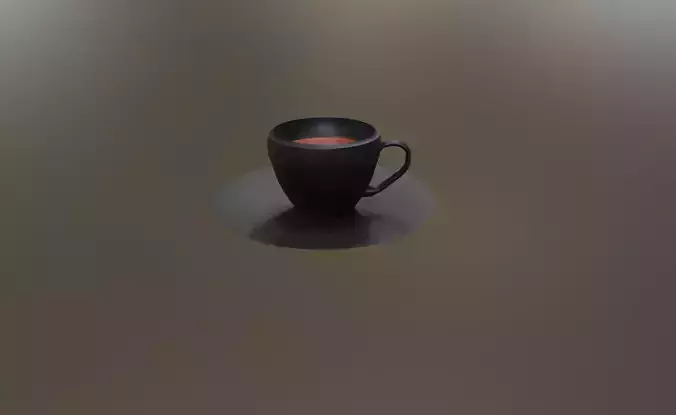 Cup with tea 3D Model