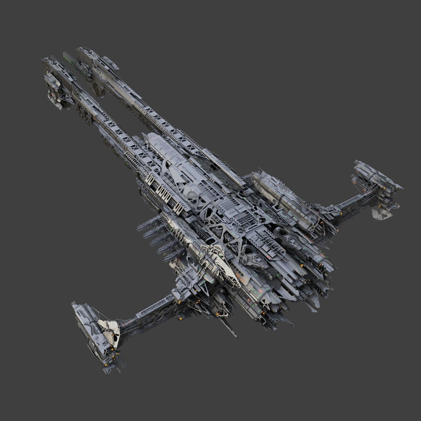 Large Spacecraft 3D model_1