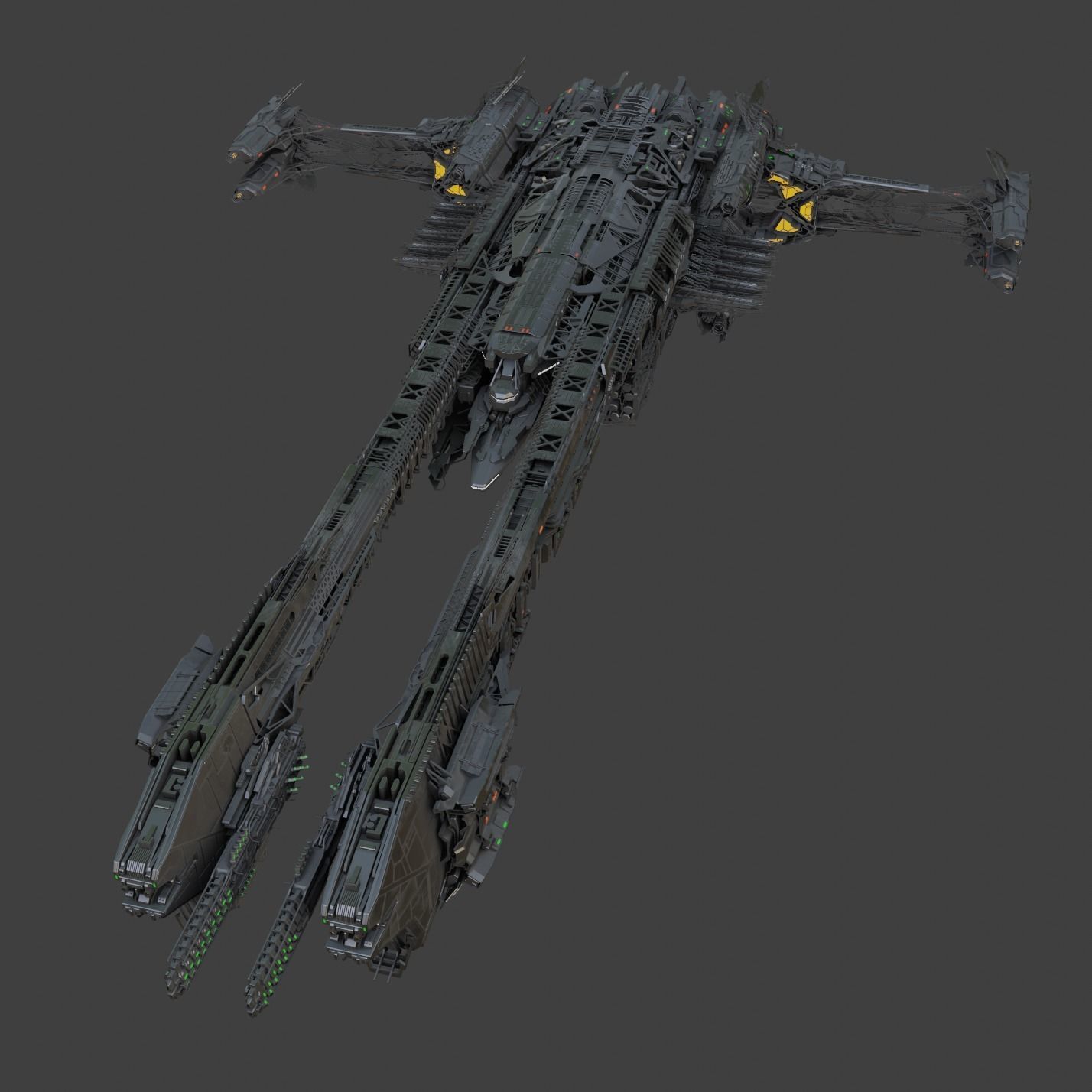 Large Spacecraft 3D model_3