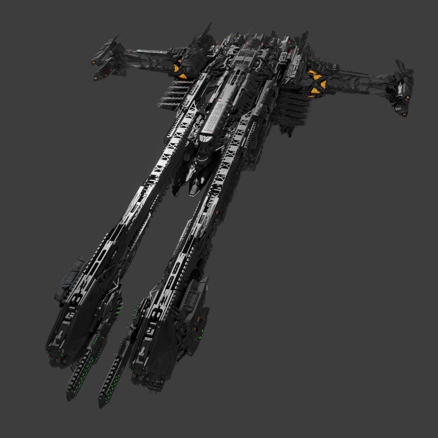 Large Spacecraft 3D model_6