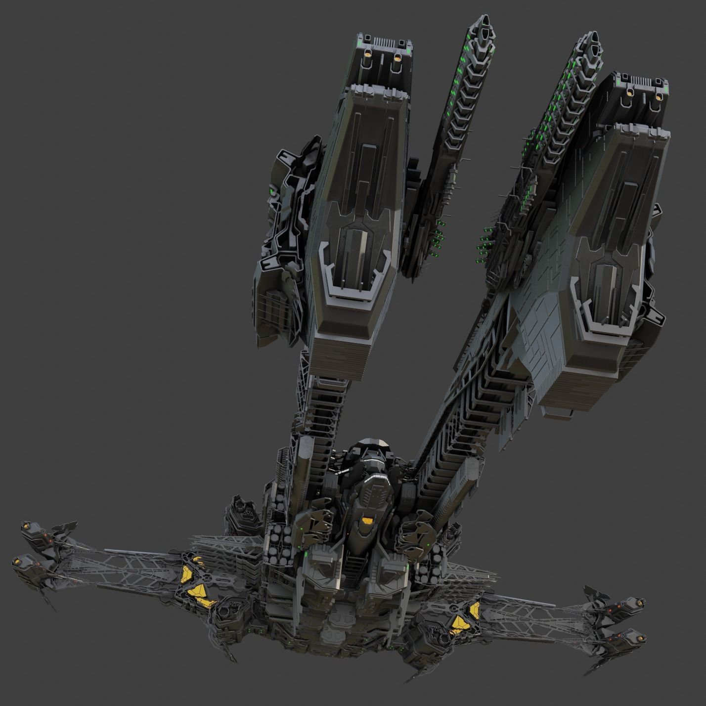 Large Spacecraft 3D model_5