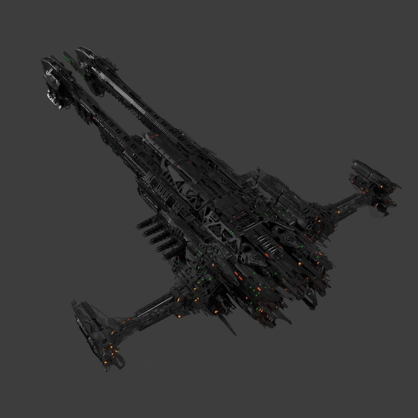 Large Spacecraft 3D model_7