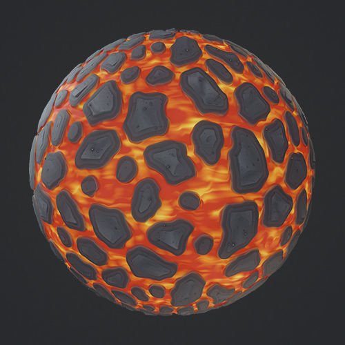 Stylized Lava Land Texture_9