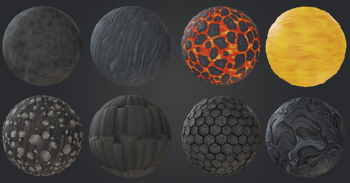 Stylized Lava Land Texture_17