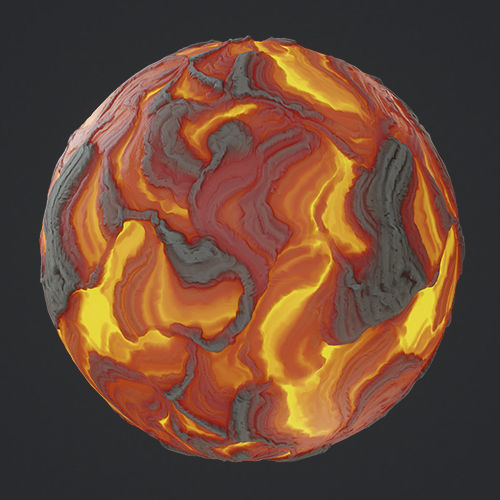 Stylized Lava Land Texture_11