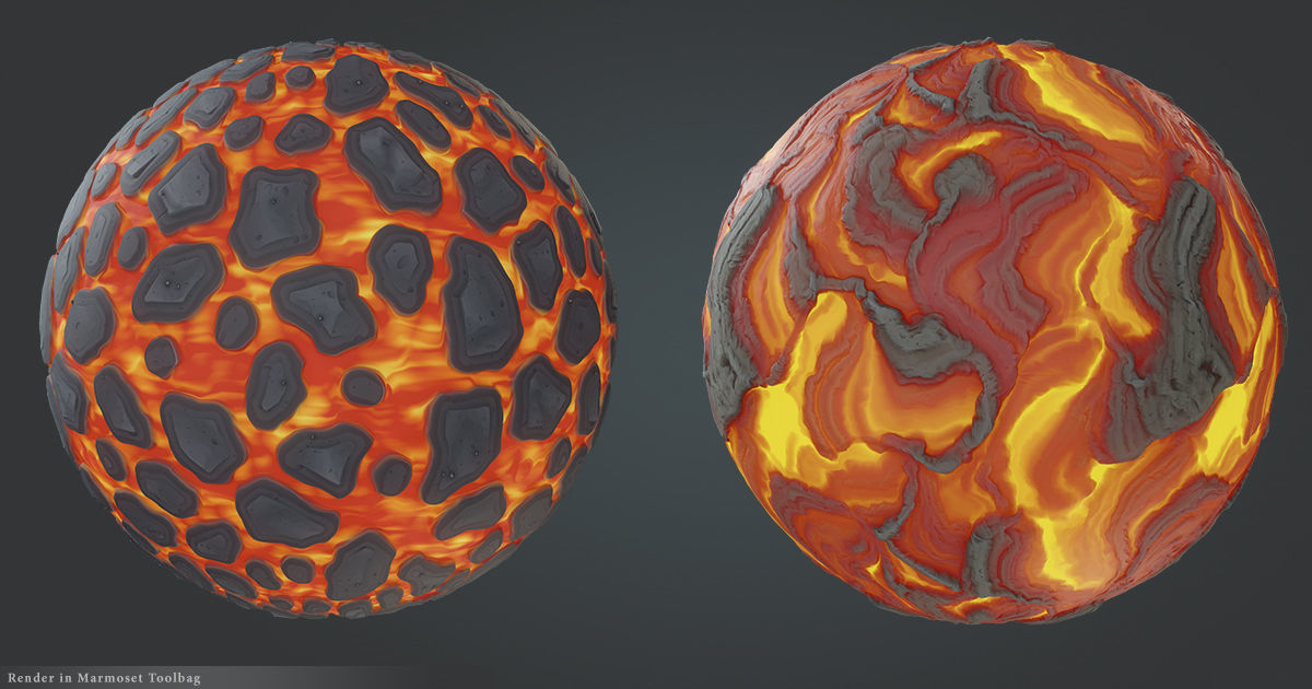Stylized Lava Land Texture_4