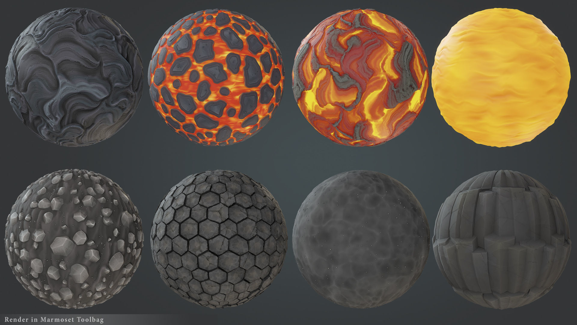 Stylized Lava Land Texture_3