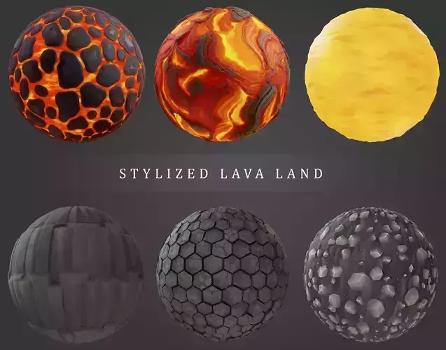 Stylized Lava Land Texture