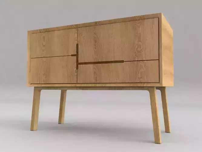 Sideboard with drawers and legs