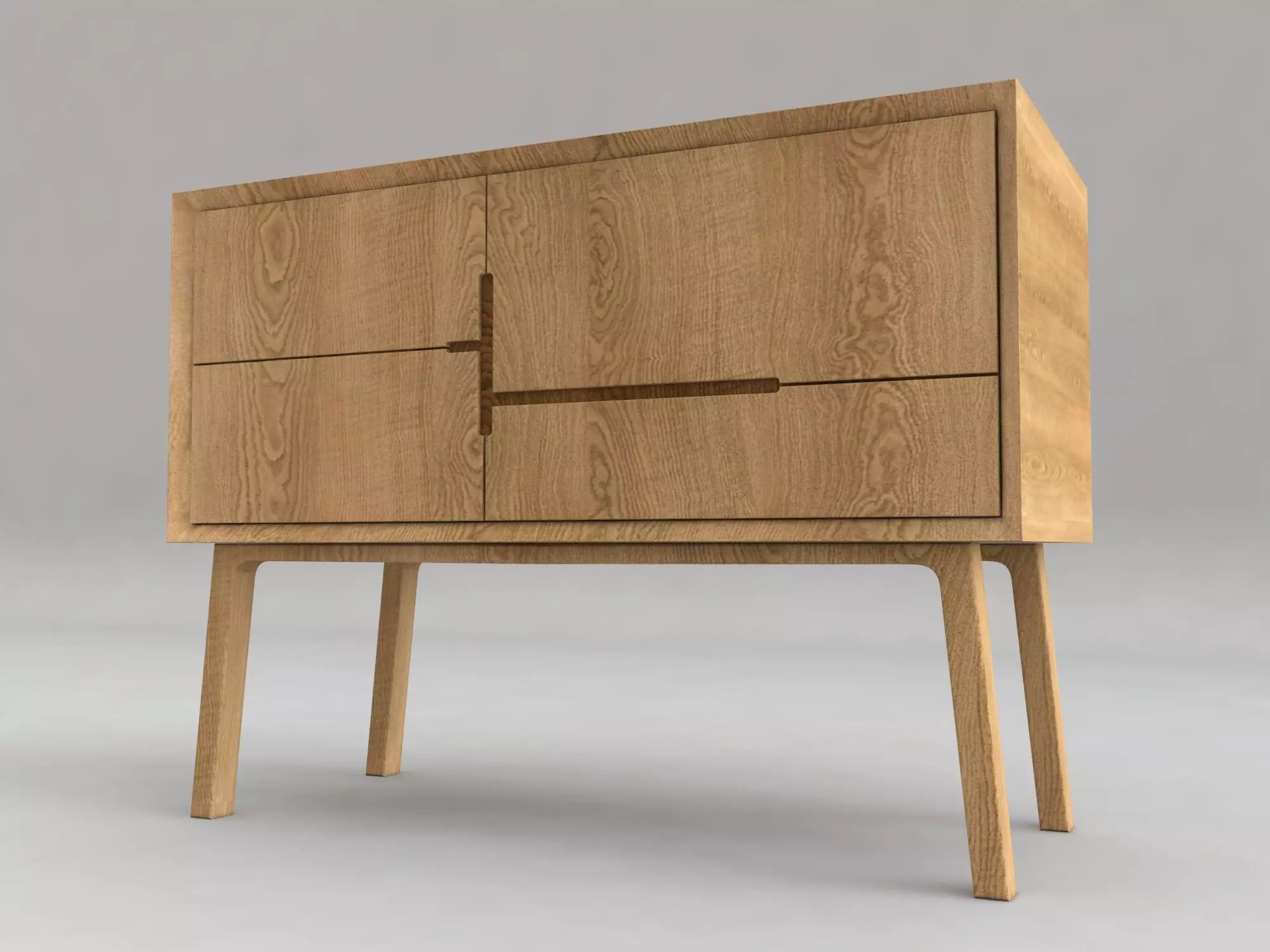 Sideboard with drawers and legs 3D model | CGTrader