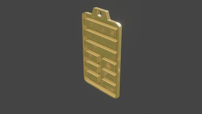 rgd pi hexagram pendant 3D print model