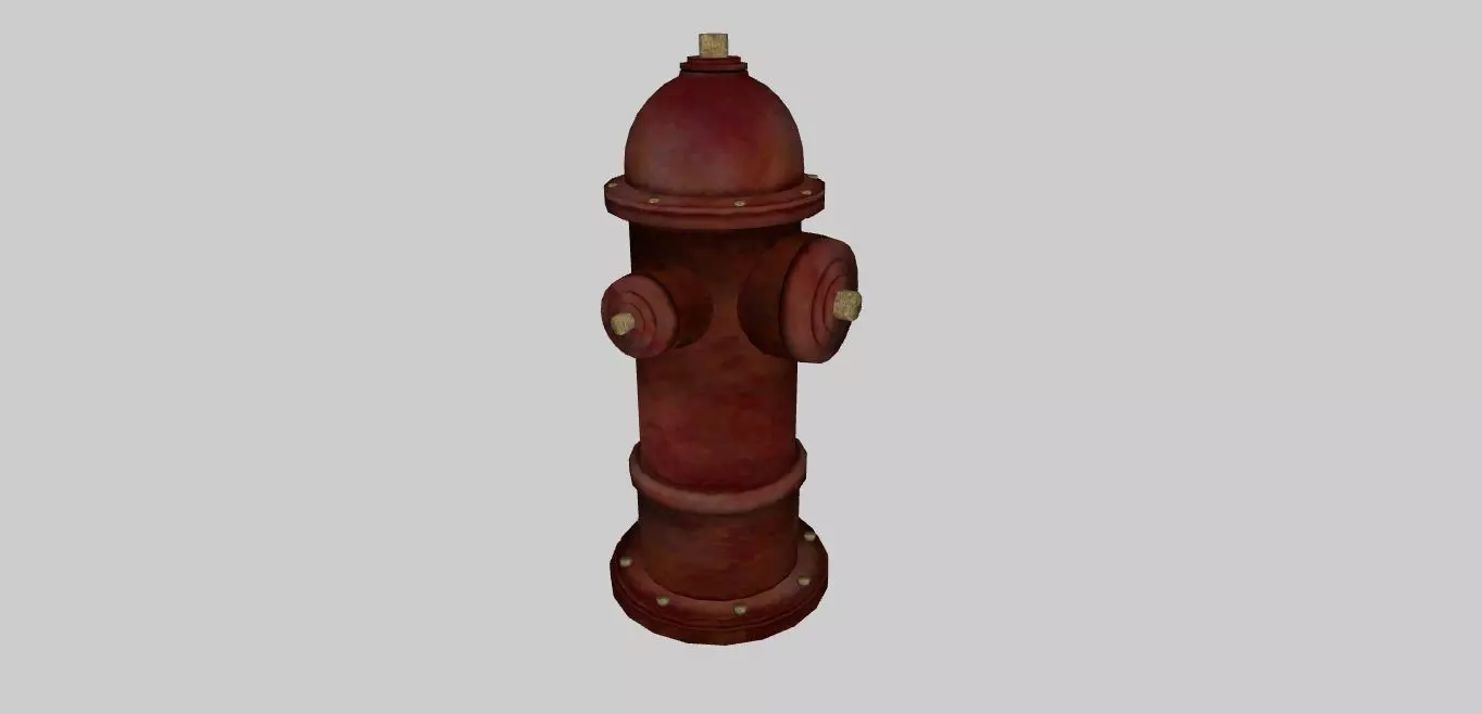 Firehydrant fire hydrant Free low-poly 3D model_0