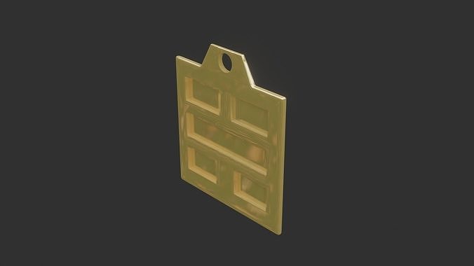 rgd kan trigram pendant mk2  3D print model
