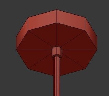 Untitled modern brass chandelier with clear glass balls 3D model_3