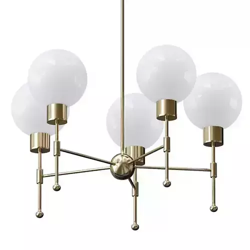 Untitled chandelier with four balls