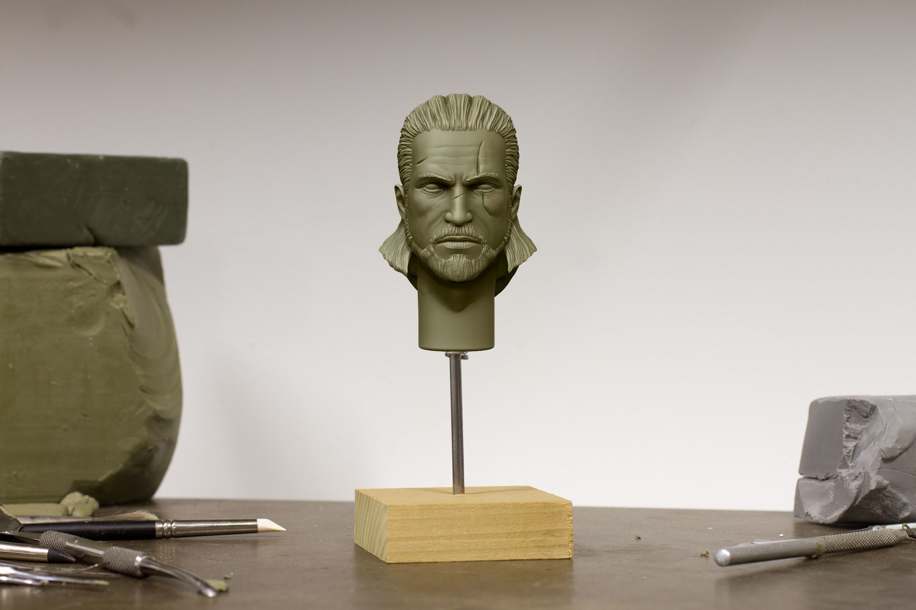 Witcher Geralt of Rivia bust 3D print model_13