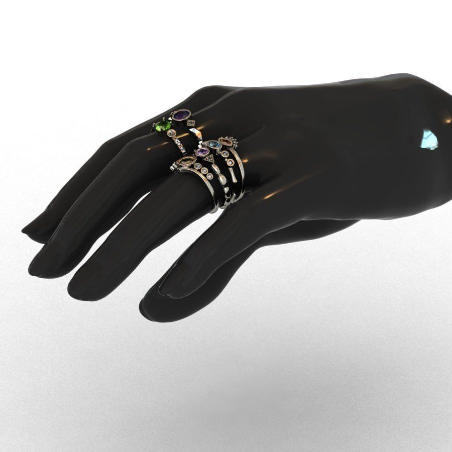 Diamond Rings  6  3D print model 3D print model 3D print model_9