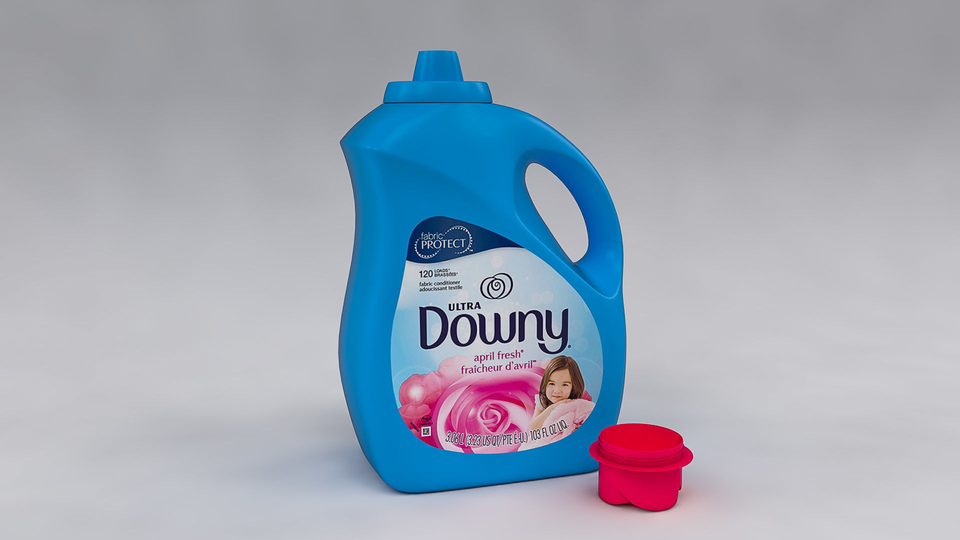 Downy Detergent Bottle 3D model_8