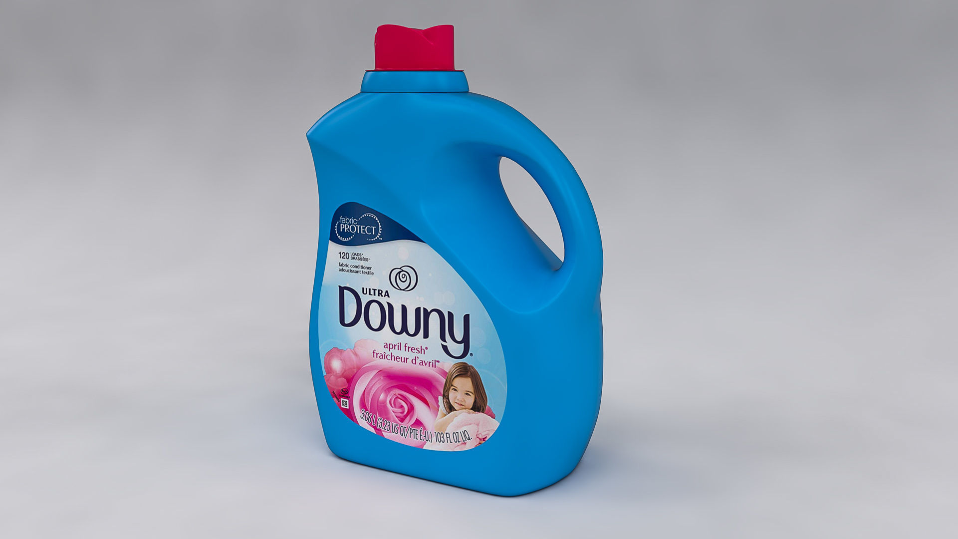Downy Detergent Bottle 3D model_9