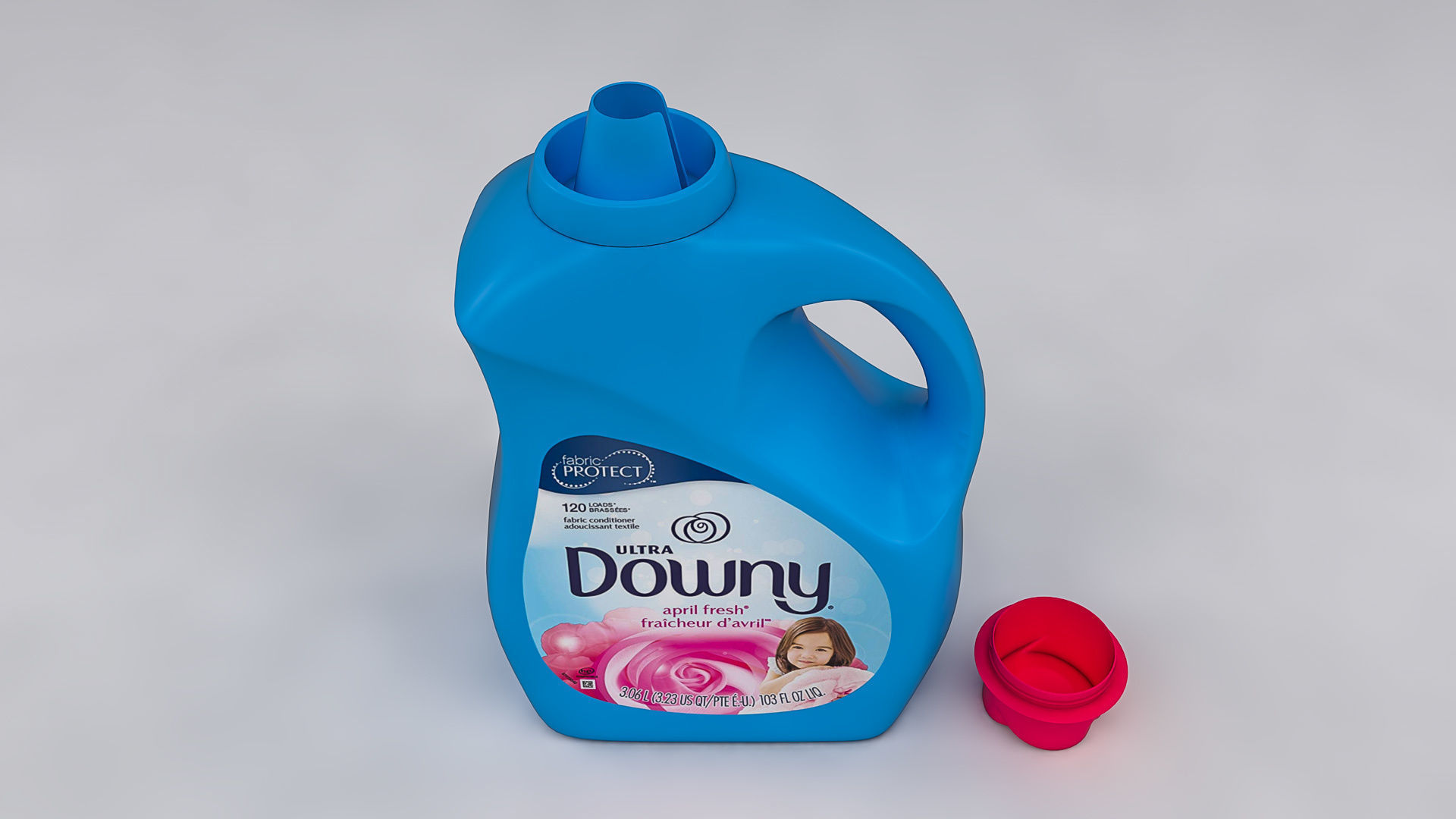Downy Detergent Bottle 3D model_17