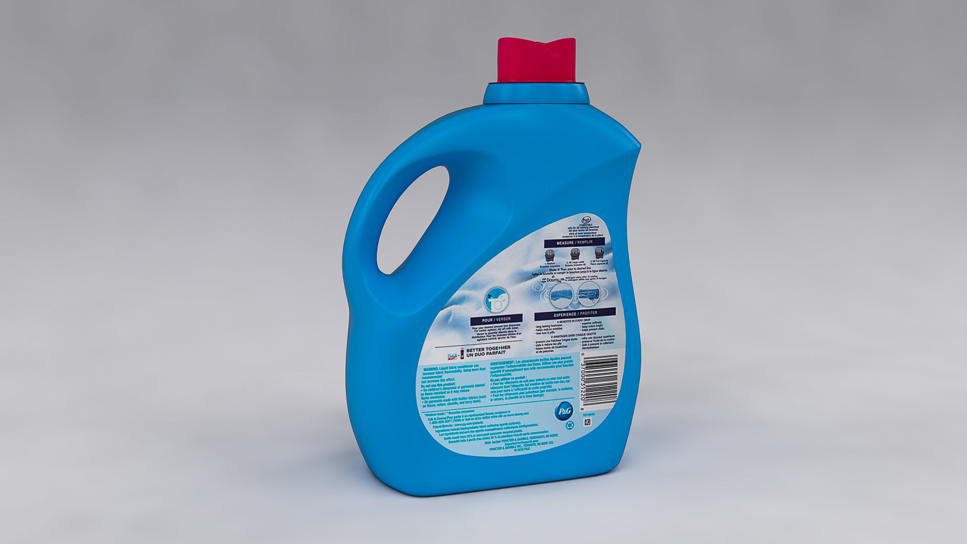 Downy Detergent Bottle 3D model_5