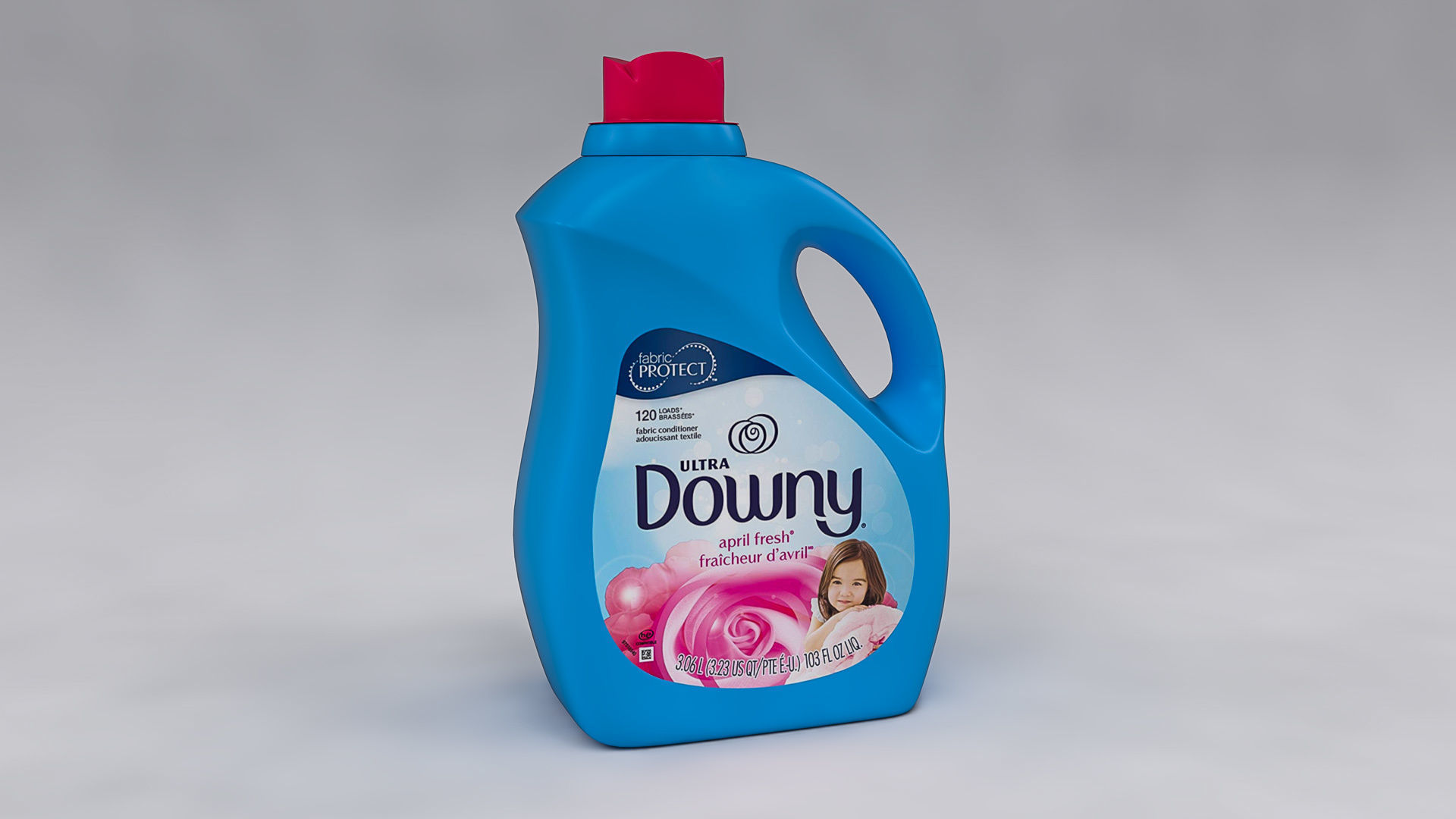 Downy Detergent Bottle 3D model_4