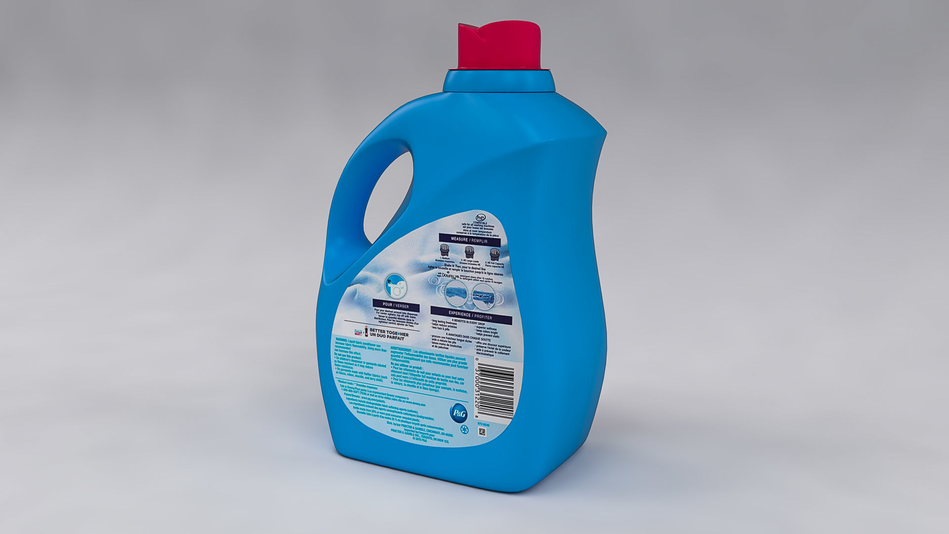 Downy Detergent Bottle 3D model_10