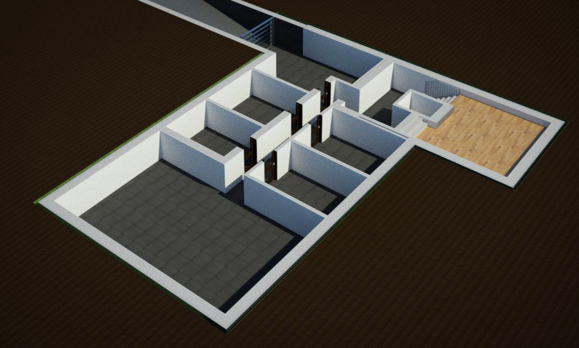 House modern at night 3D model_13