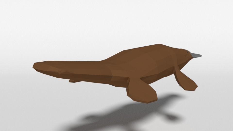 Low Poly Cartoon Australian Animals Pack 3D Model Collection_25