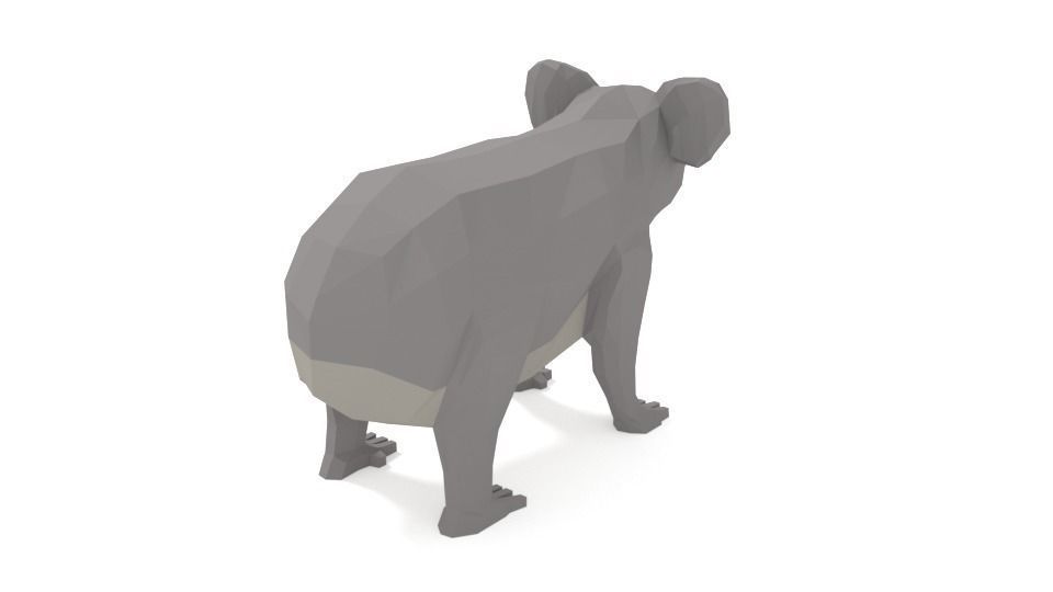 Low Poly Cartoon Australian Animals Pack 3D Model Collection_6