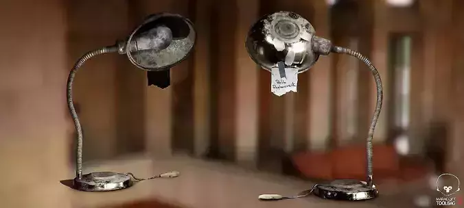 Old Desk Metallic Lamp