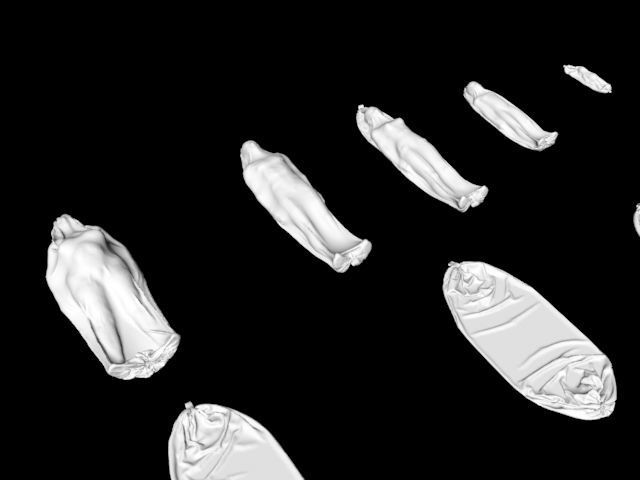 body bag collection 3D model_7