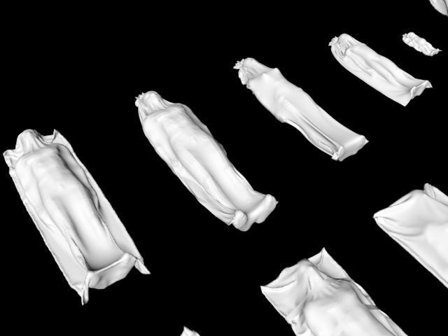 body bag collection 3D model_6