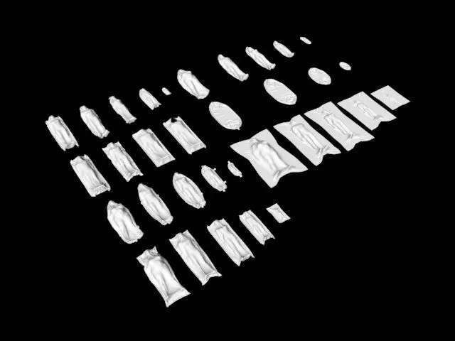 body bag collection 3D model_0