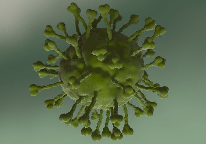 Coronavirus 3d model with animation 3D model